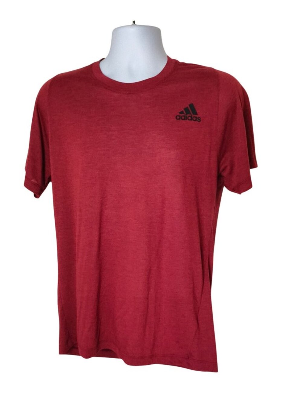 Adidas Mens M Tee Red Climacool Freelift Athletic Lightweight Sporty Performance